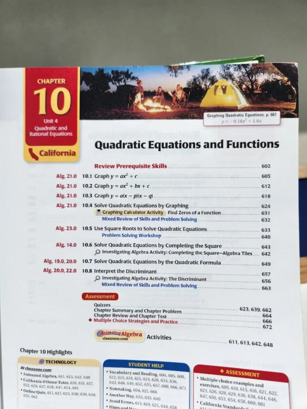 McDougal Littell Math Algebra 1 California Textbook Book Hardcover School Suppli